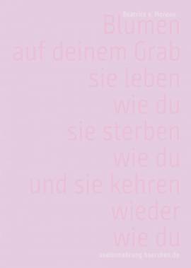 Postkarte Blumen - Bild vergrern 