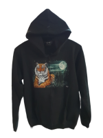 Gelber Tiger mit Mond 