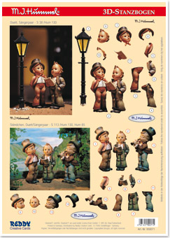 Hummel 3D Stanzbogen Duett, Sängerpaar,Ständchen, Duett Sängerpaar
