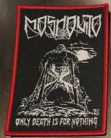 MOSHQUITO - Patch -Only Death Is For Nothing- (roter Rand) - Produktbild 
